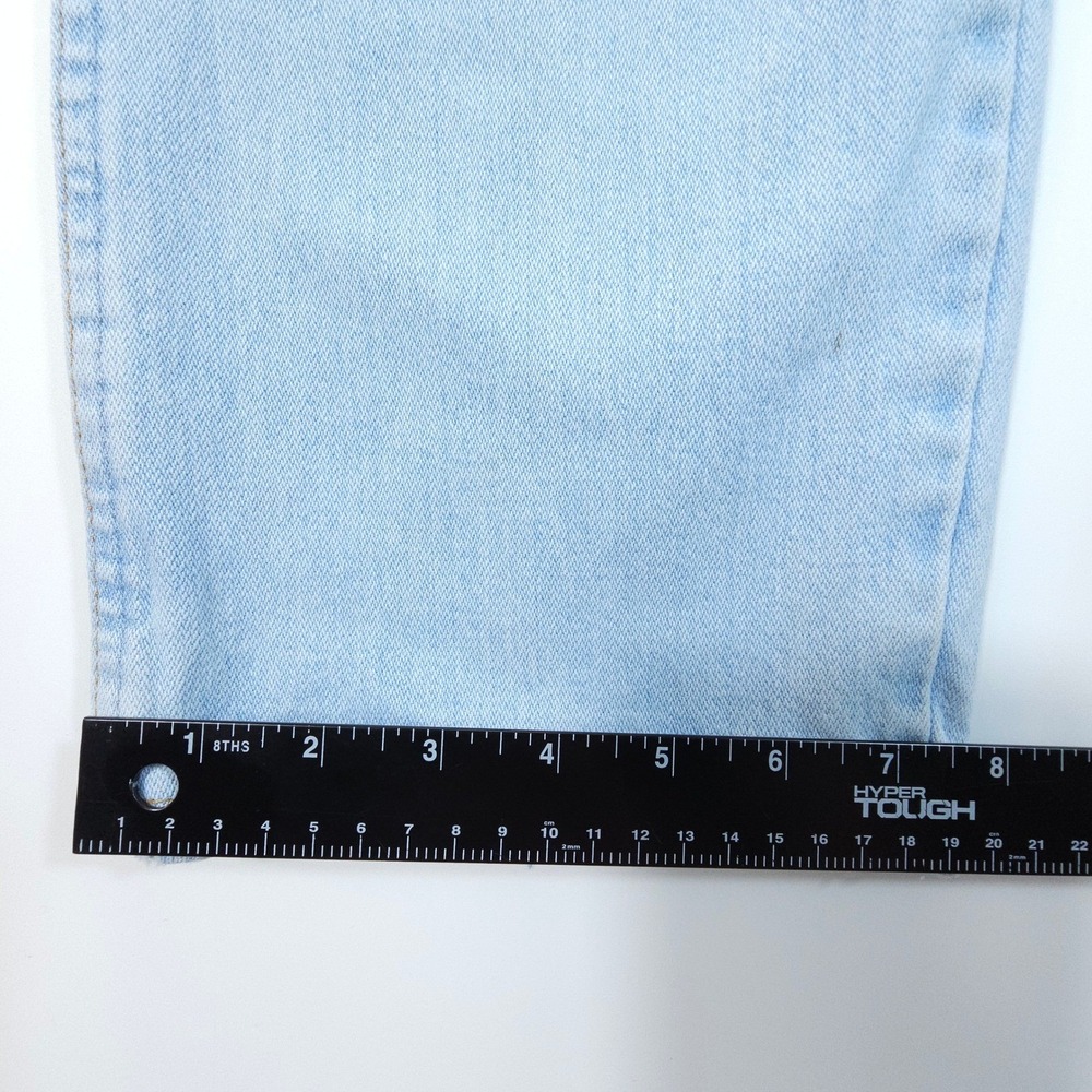 Vintage Wrangler Jeans Mens 33X32 Light Wash Straight Leg Denim Streetwear - Picture 14 of 16